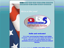 Tablet Screenshot of americanbilliardservice.com